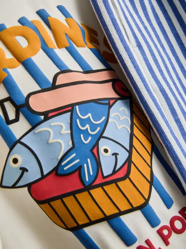 1.5-8yrs | sardine graphic t-shirt and shorts set