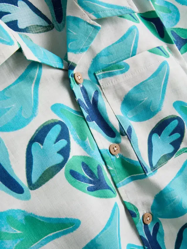1.5-8yrs | slub cotton shirt and shorts set