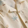 1.5-8yrs | slub cotton shirt and shorts set