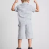 1.5-8yrs | stripe knit shirt and shorts set