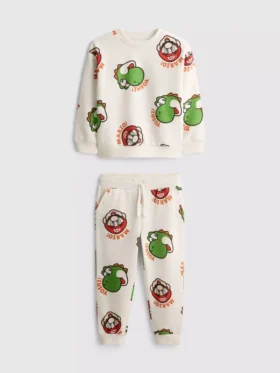 1.5-8yrs | super mario world sweatshirt and joggers set