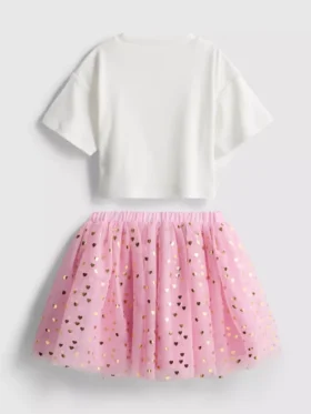 1.5-8yrs | unicorn graphic t-shirt and tutu skirt set