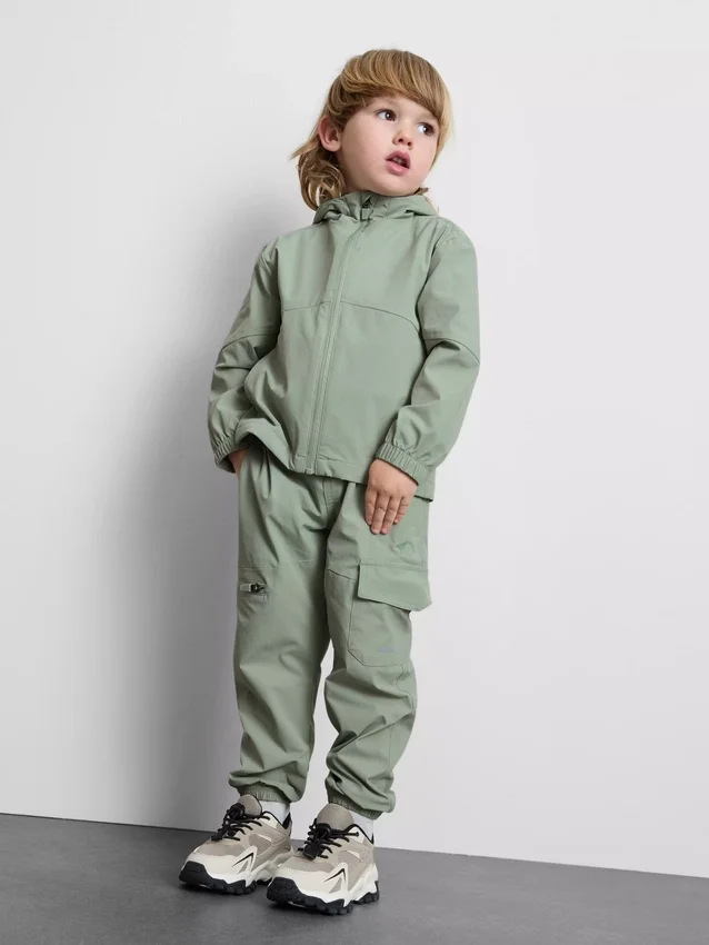 1.5-8yrs | zip-up hoodie and cargo joggers sports set