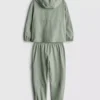 1.5-8yrs | zip-up hoodie and cargo joggers sports set