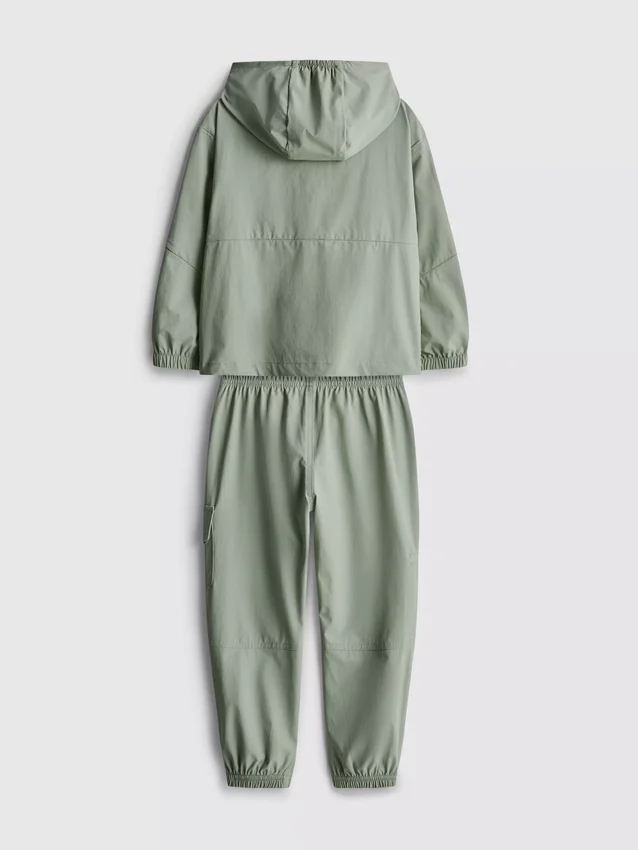 1.5-8yrs | zip-up hoodie and cargo joggers sports set