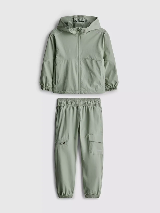 1.5-8yrs | zip-up hoodie and cargo joggers sports set
