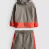 1.5-9yrs | active track jacket and shorts set
