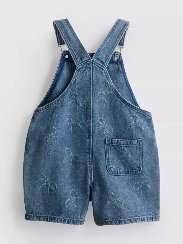 1.5-9yrs | bow denim overalls