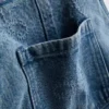 1.5-9yrs | bow denim overalls
