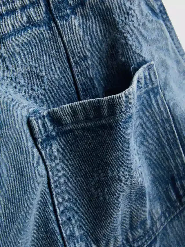 1.5-9yrs | bow denim overalls