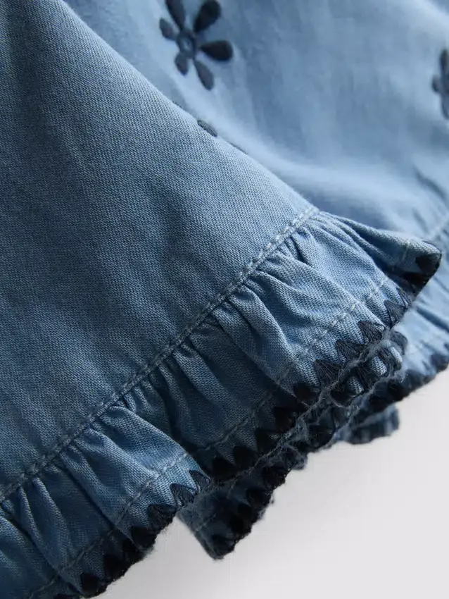 1.5-9yrs | chambray blouse and shorts set