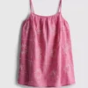 1.5-9yrs | chambray embroidered cami dress