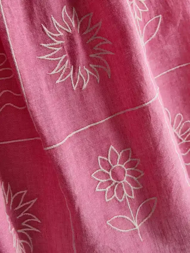 1.5-9yrs | chambray embroidered cami dress