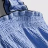 1.5-9yrs | crinkle textured blouse and shorts set
