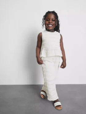 1.5-9yrs | crinkle textured ruffle pants