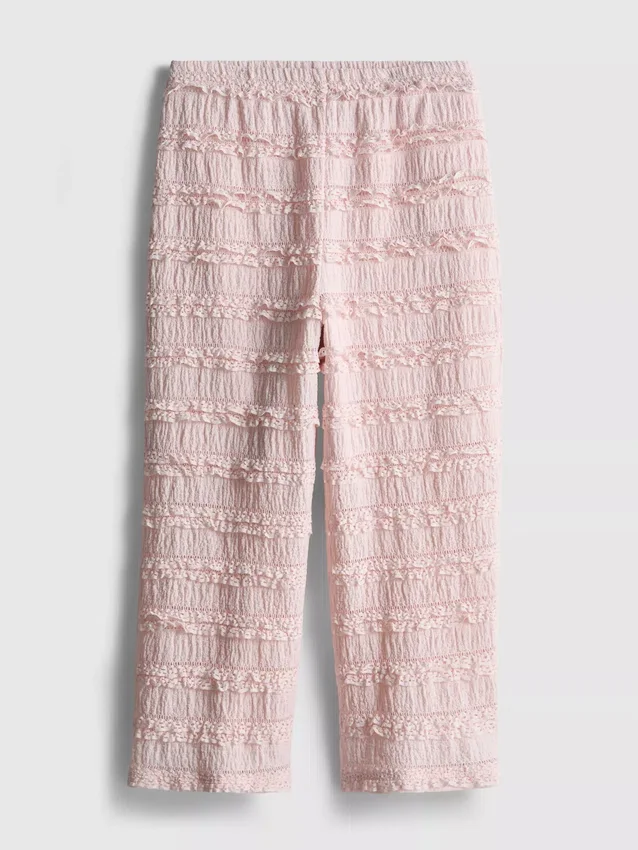 1.5-9yrs | crinkle textured ruffle pants