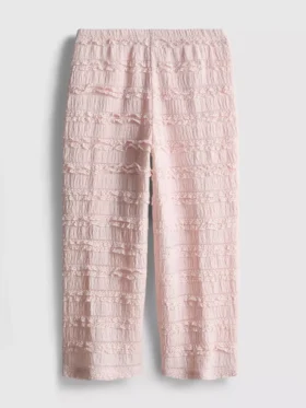 1.5-9yrs | crinkle textured ruffle pants