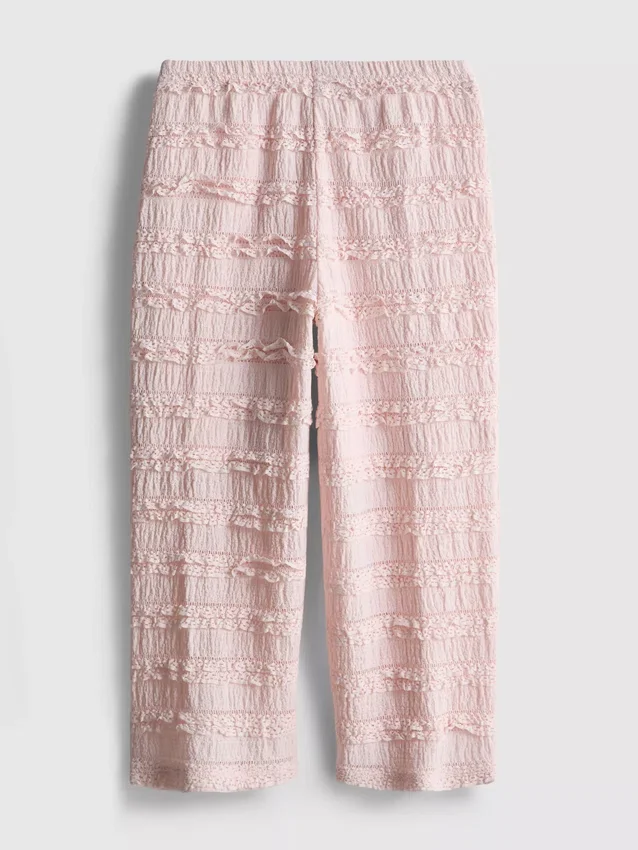 1.5-9yrs | crinkle textured ruffle pants