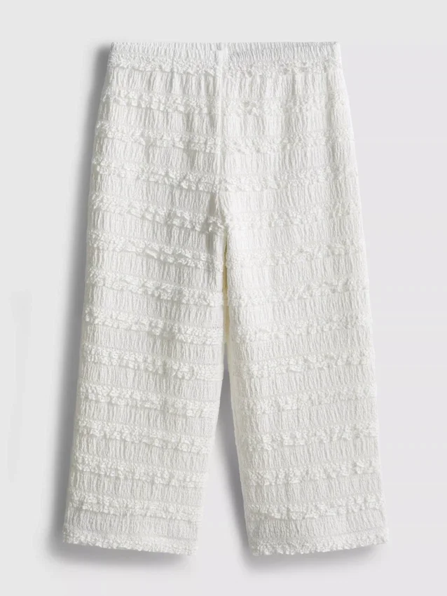 1.5-9yrs | crinkle textured ruffle pants