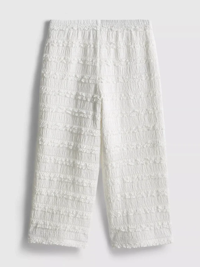 1.5-9yrs | crinkle textured ruffle pants