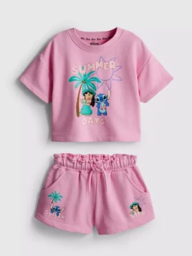 1.5-9yrs | disney's stitch t-shirt and shorts set
