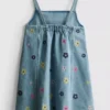 1.5-9yrs | embroidered denim dress