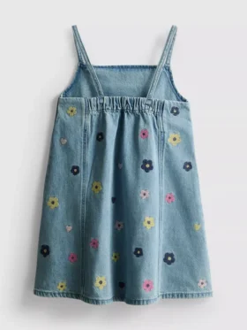 1.5-9yrs | embroidered denim dress
