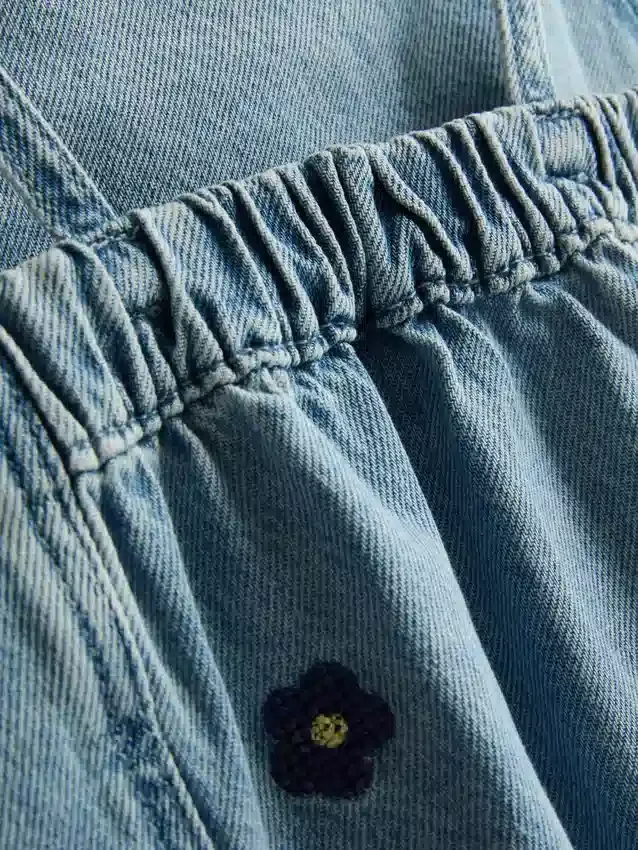 1.5-9yrs | embroidered denim dress