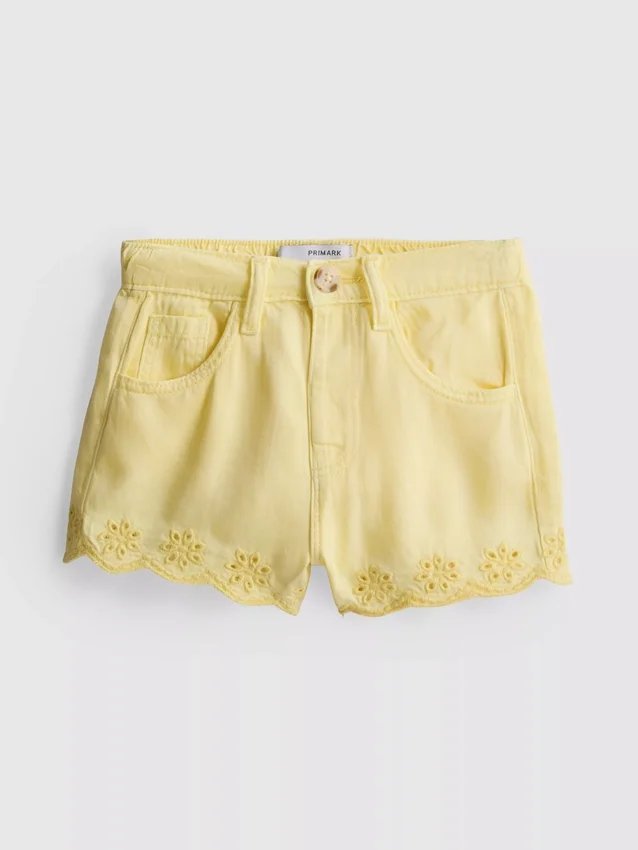 1.5-9yrs | embroidered denim shorts