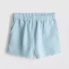 1.5-9yrs | eyelet scallop trim shorts