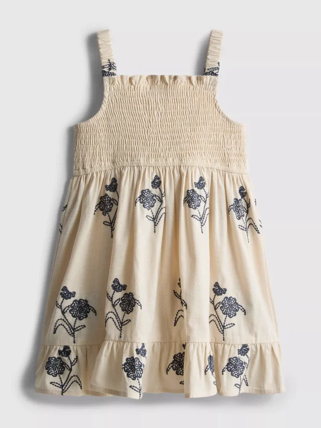 1.5-9yrs | floral shirred tiered dress