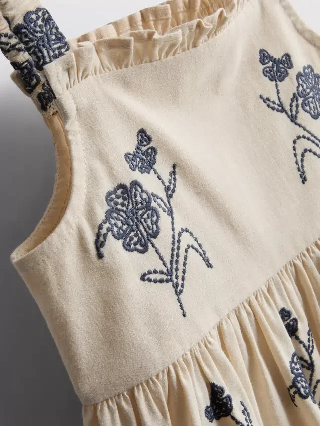 1.5-9yrs | floral shirred tiered dress