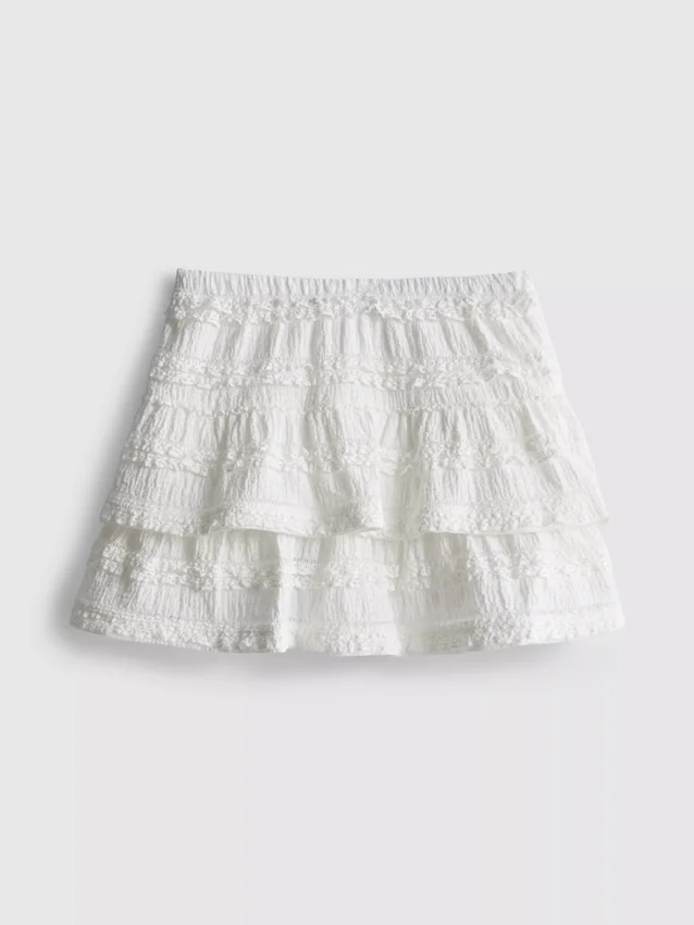1.5-9yrs | lace trim tiered skort