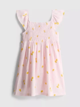 1.5-9yrs | lemon print smock dress