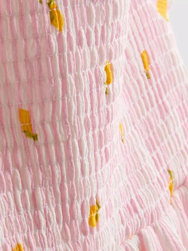 1.5-9yrs | lemon print smock dress