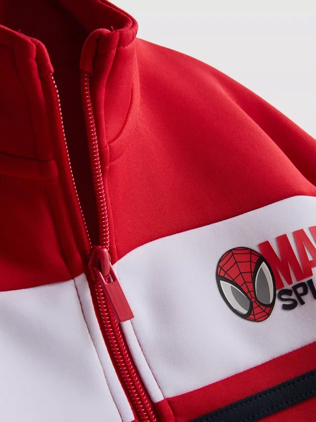 1.5-9yrs | marvel spider-man zip-up funnel neck sweatshirt