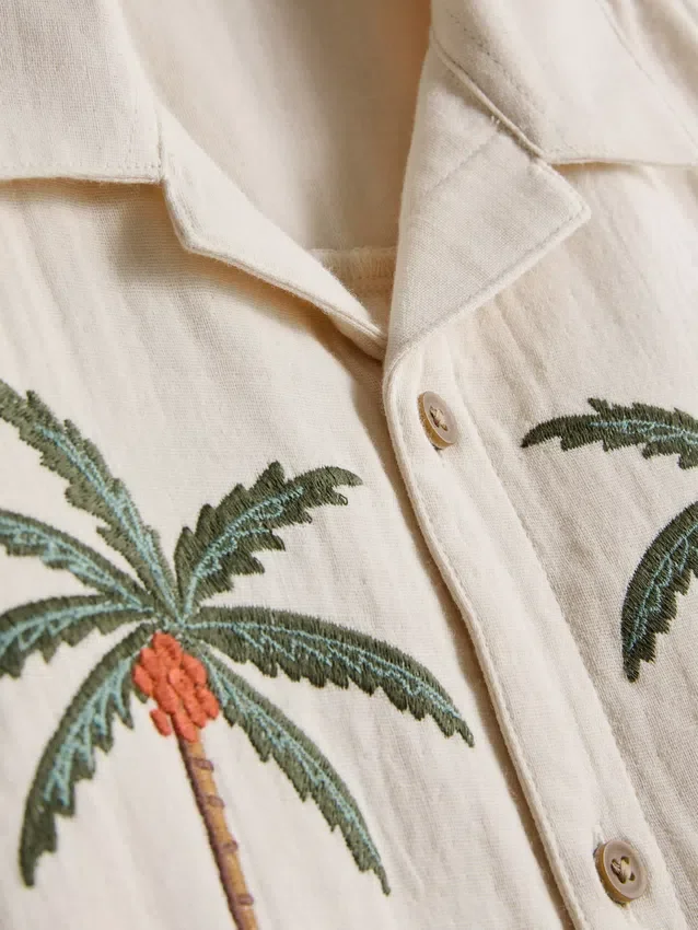 1.5-9yrs | palm tree embroidered t-shirt