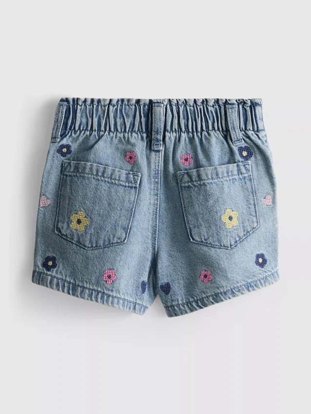 1.5-9yrs | paperbag denim shorts