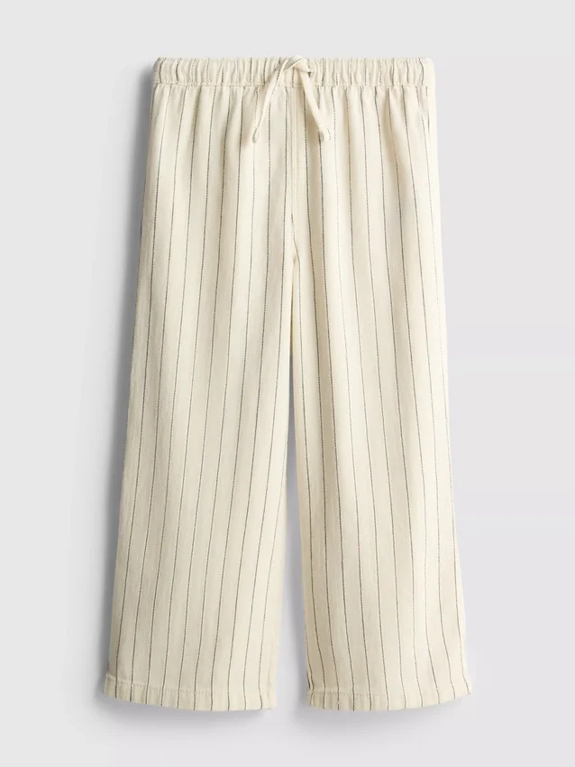 1.5-9yrs | pinstripe wide leg jeans