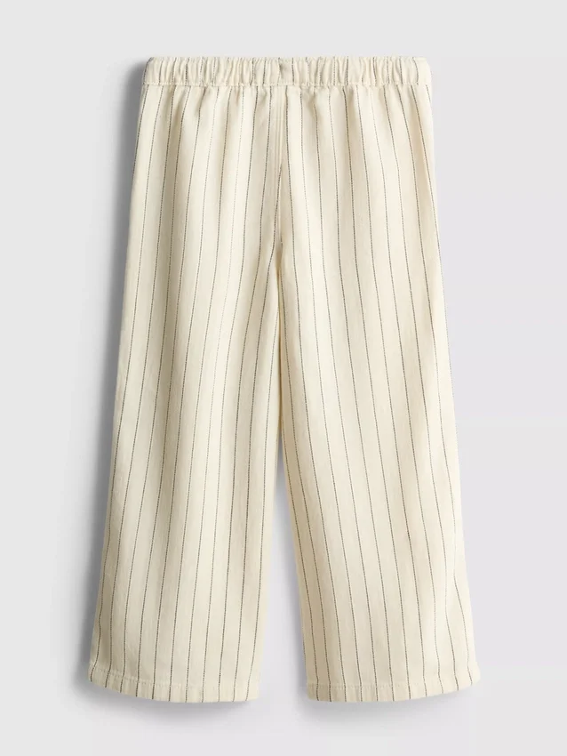 1.5-9yrs | pinstripe wide leg jeans