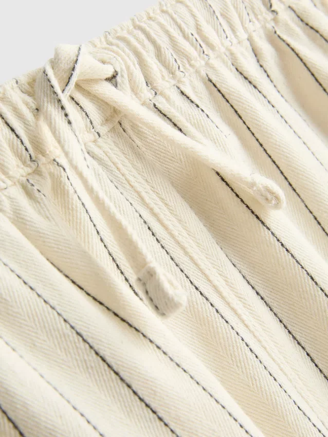 1.5-9yrs | pinstripe wide leg jeans