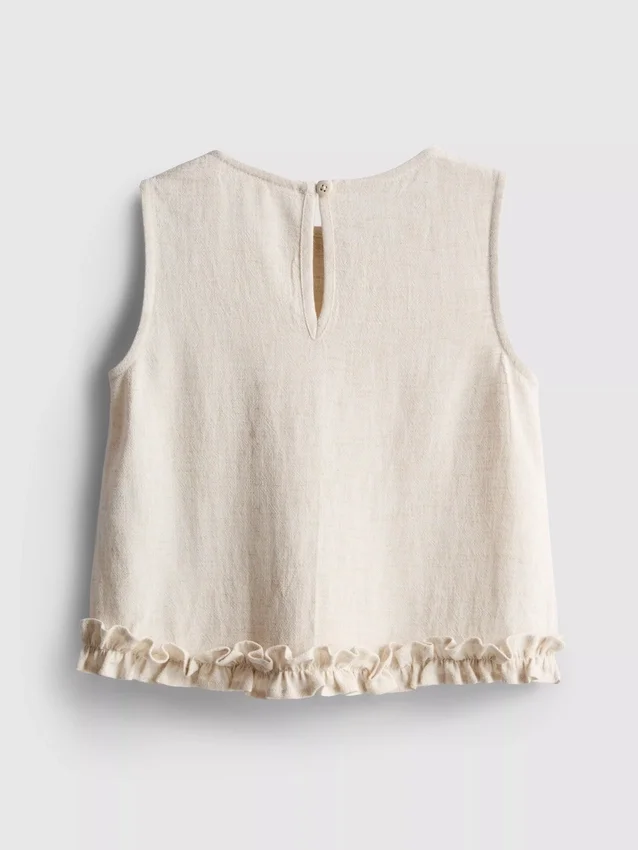 1.5-9yrs | ruffle sleeveless blouse