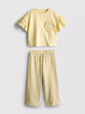 1.5-9yrs | ruffle t-shirt and pants set