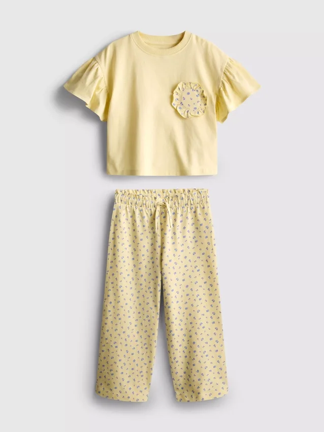 1.5-9yrs | ruffle t-shirt and pants set