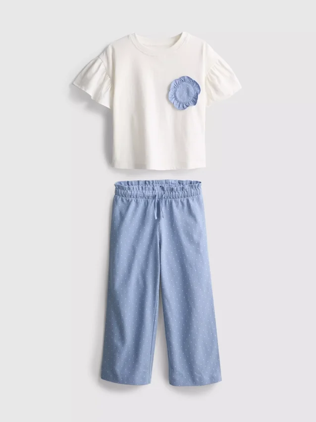 1.5-9yrs | ruffle t-shirt and pants set