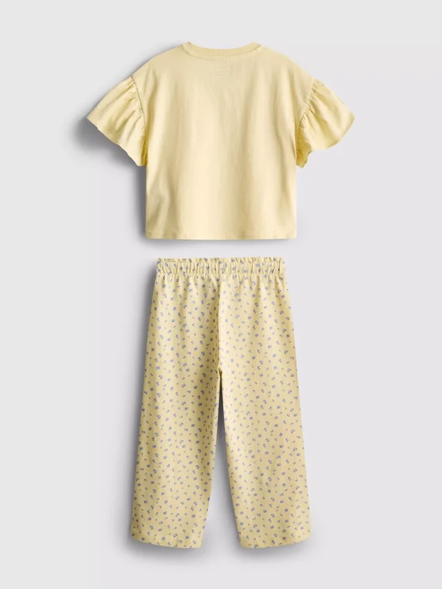 1.5-9yrs | ruffle t-shirt and pants set