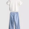1.5-9yrs | ruffle t-shirt and pants set