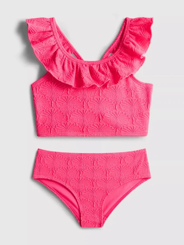 1.5-9yrs | shell textured bikini