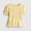 1.5-9yrs | shirred peplum top