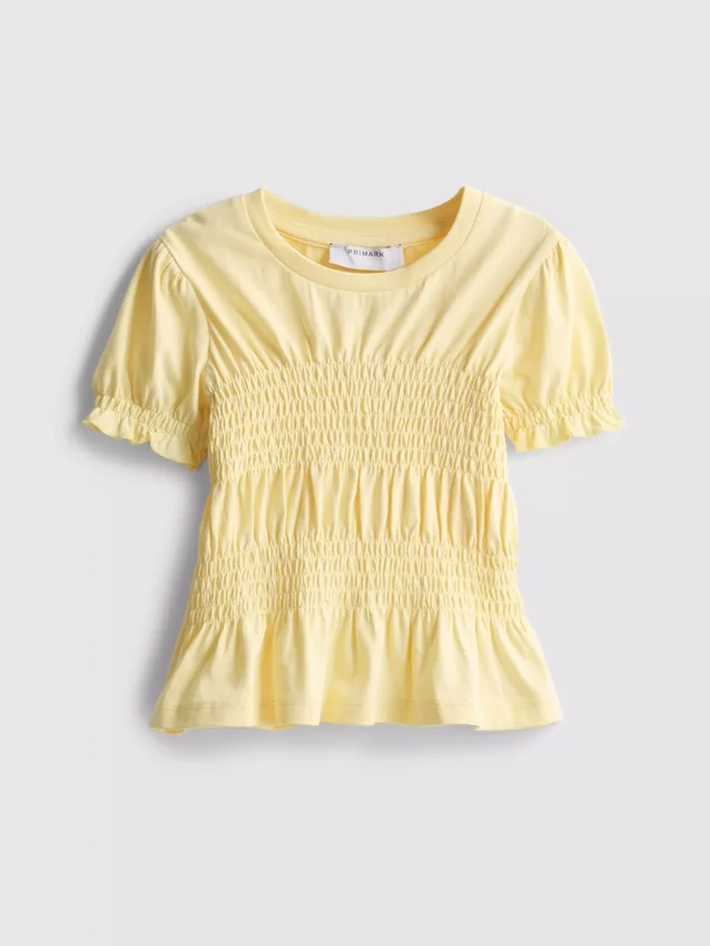 1.5-9yrs | shirred peplum top
